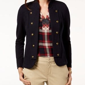 Tommy Hilfiger Black Military Jacket